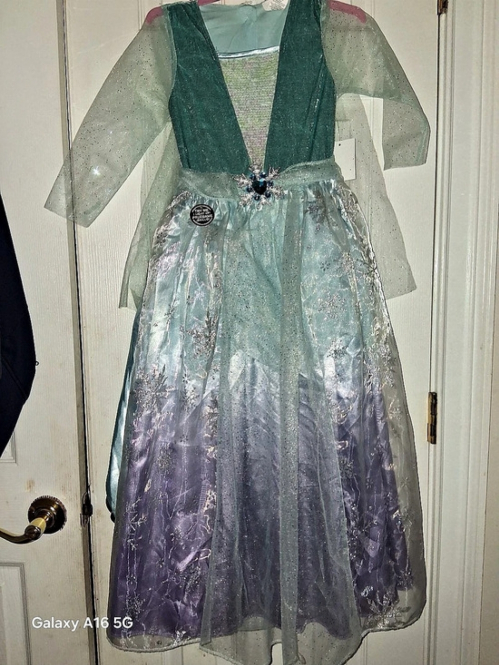 Disney Frozen 2 Elsa Deluxe Light-Up Costume Dress Blue & Purple Girls Small